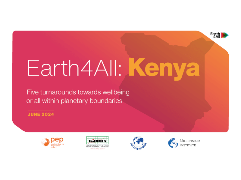 Earth4All Kenya Report Launch