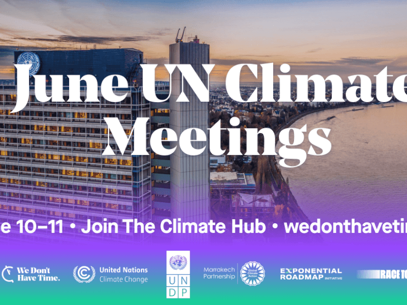 The Climate Hub at the June UN Climate Meetings
