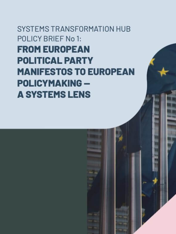 From European political party manifestos to European policymaking – A systems lens<span> – 2024</span>