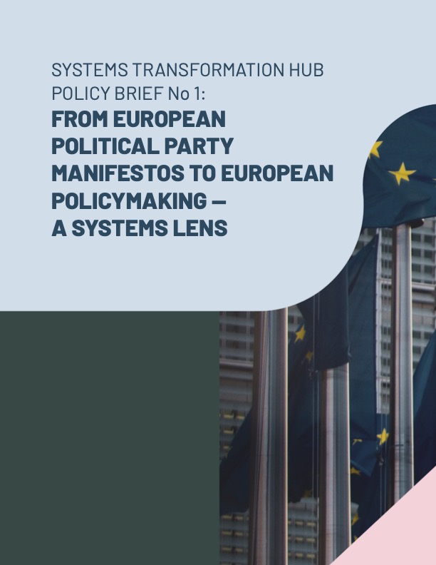 From European political party manifestos to European policymaking – A systems lens