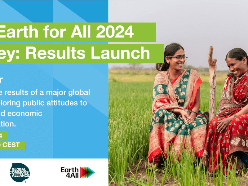 Earth for All Survey 2024 Results Launch